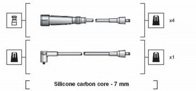MAGNETI MARELLI 941318111129 -  Комплект проводов зажигания